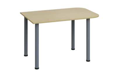 EJH 1 - 120 přístavba jednací, kovová podnož stříbrná, deska 18 mm, buk royal